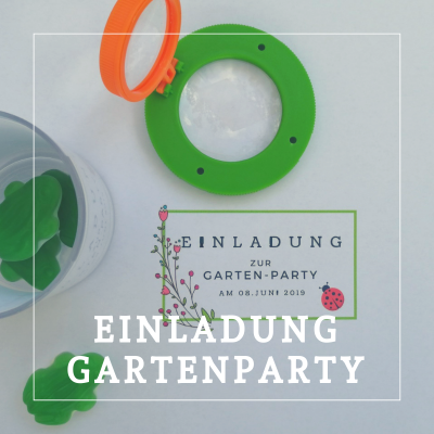 Einladung Gartenparty