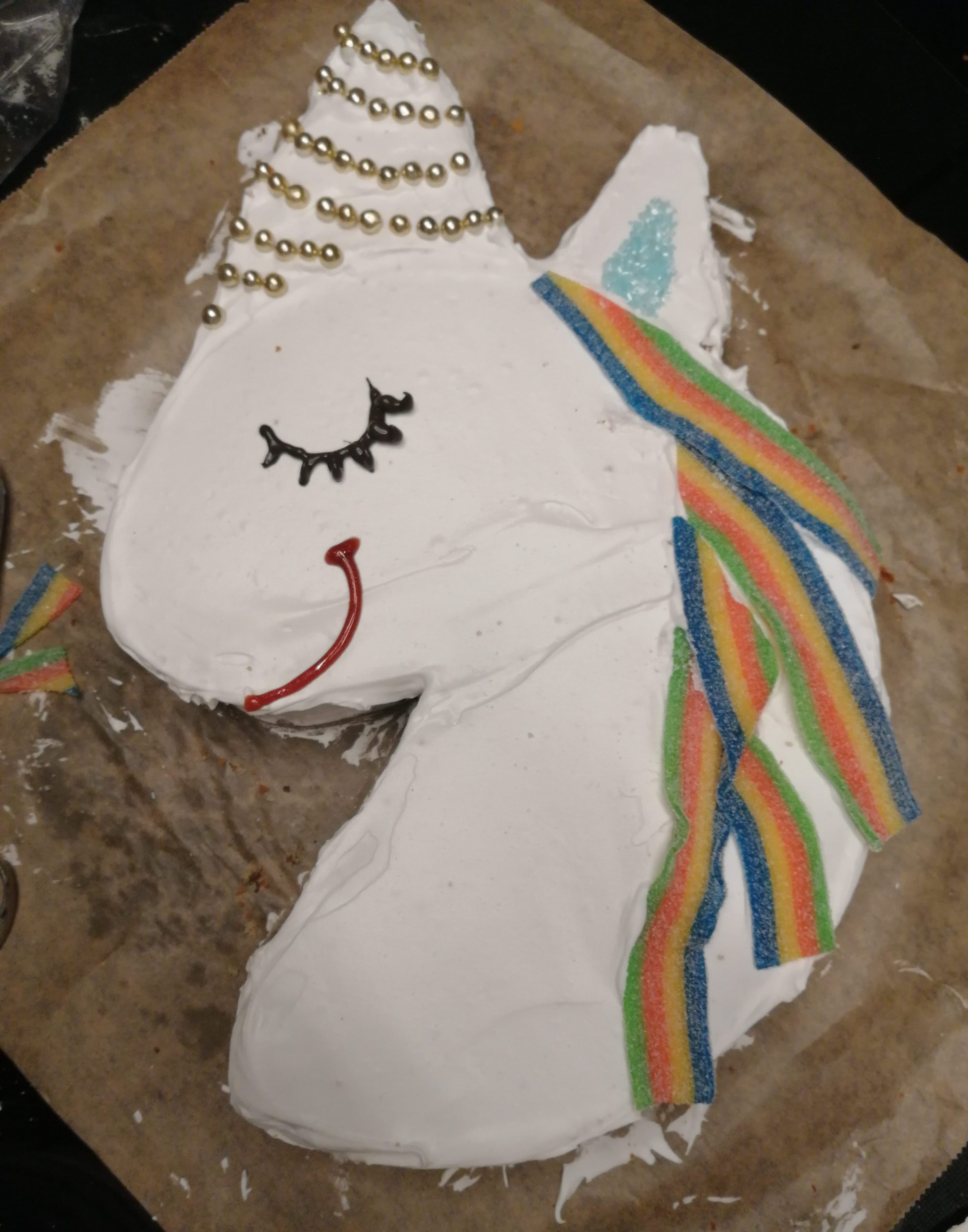 der einfachste einhorn kuchen der welt