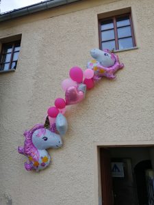 Einhorn Ballongirlande