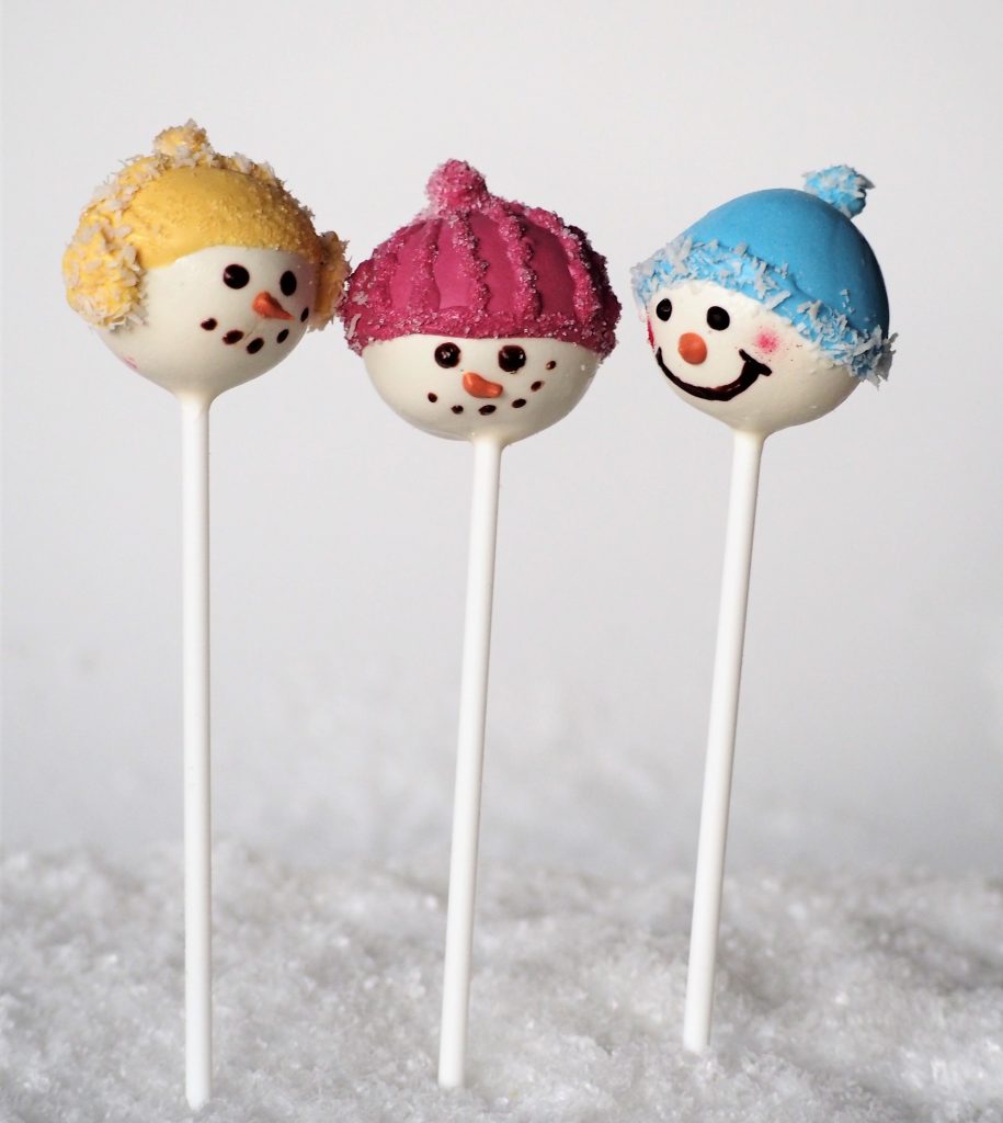 Schneemann Cake Pop