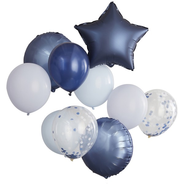 Ballon-Set blau/weiß